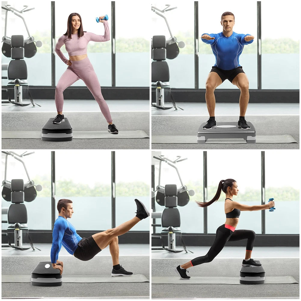 Adjustable Aerobic Fitness Stepper