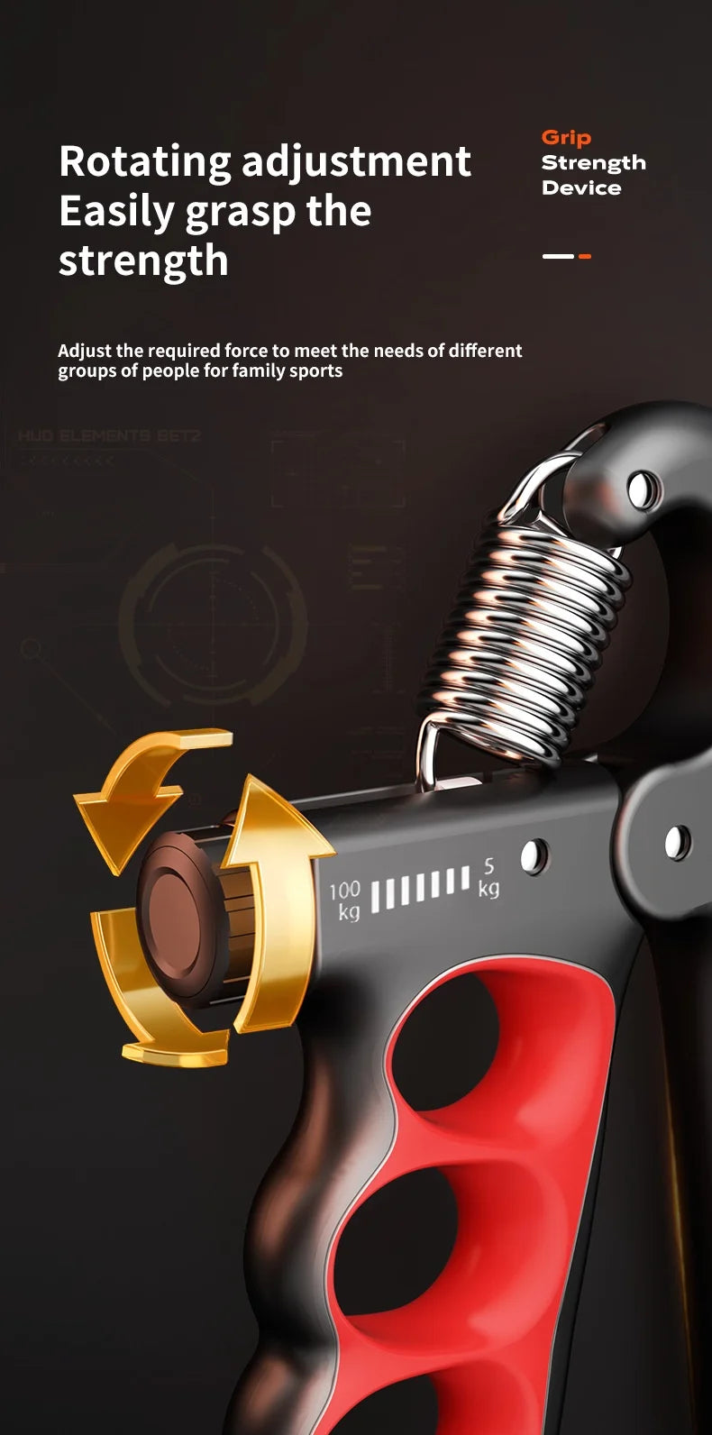 Adjustable Grip Strength Wrist Expander