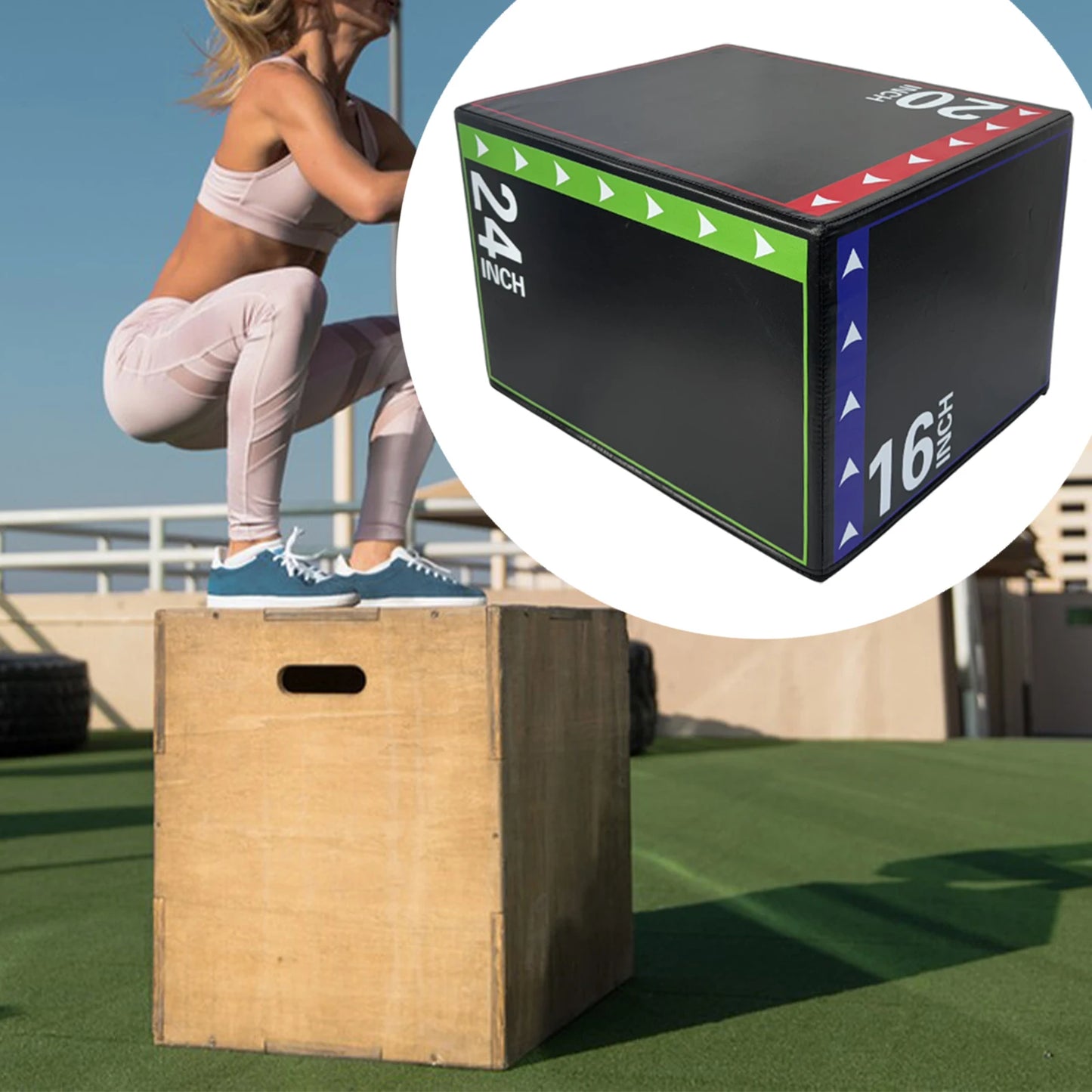 3-in-1 Plyometric Jumping Box