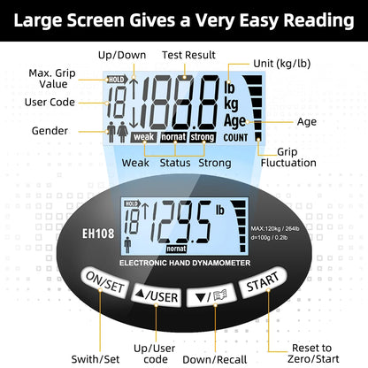 Digital Hand Grip Strength Tester